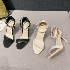 Women's Summer Ankle-strap Stilettos Sexy Niche Fairy Heels