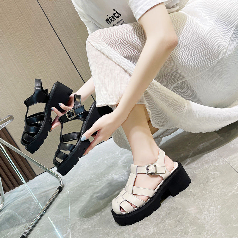 Versatile Women's High Platform Summer Chunky Heels