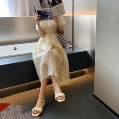 Women's Summer Strap French Low Large Sandals