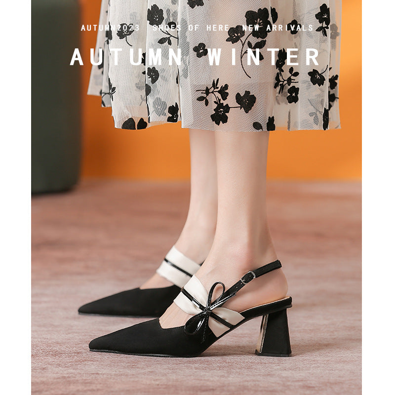 Women's High Fairy Style Pointed Toe Temperament Sandals
