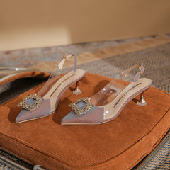 Women's Closed Toe Summer French Style Heels