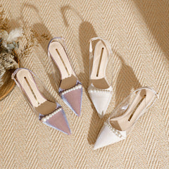 Women's Closed Toe Summer Wear Stiletto Pointed Sandals