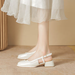 Women's Jane Classic Style Low-cut Chunky Sandals