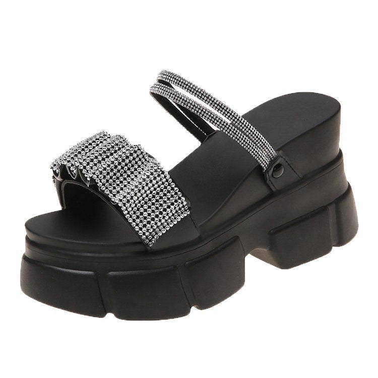 Women's Small Wedge Height Increasing Thick Bottom All-match Heels