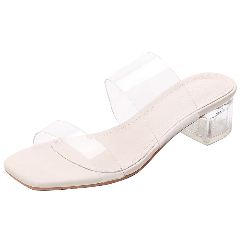 Unique Women's Authentic Sheepskin Crystal High Heels