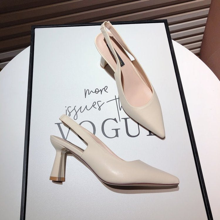 Women's Korean Style Summer Elastic Band Large Heels