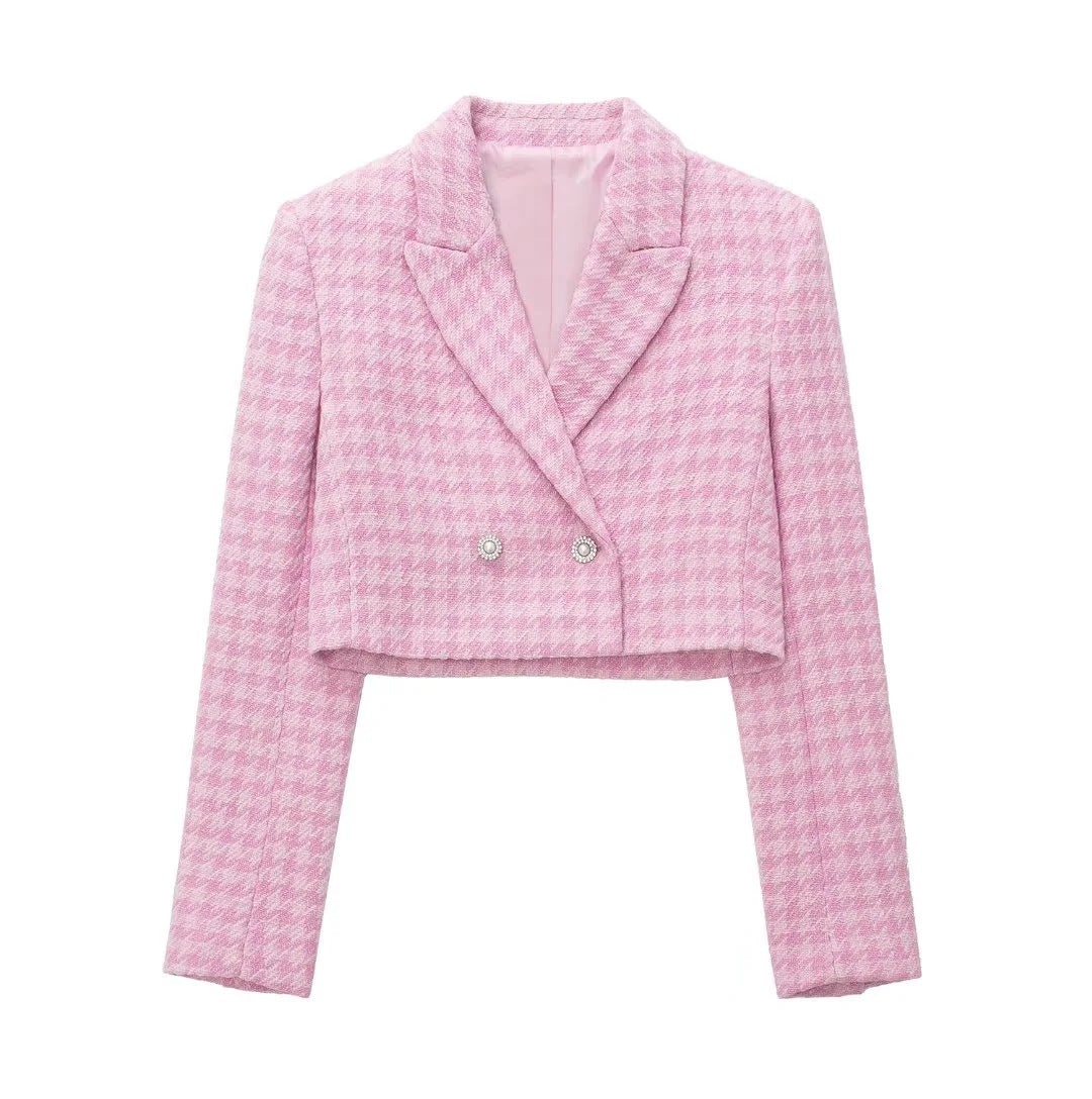 Jacques Tweed Mini Skirt - Pink