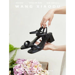 Women's Dress Ankle-strap High Mid Fairy Style Heels