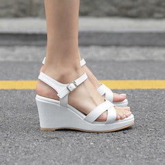 Peep Wedge Sandal For Small Feet SS390