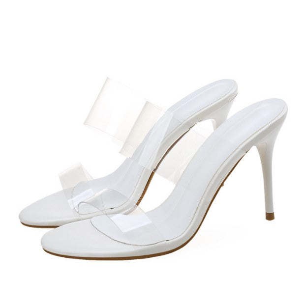 Petite Clear Strap High Heeled Sandals SS378