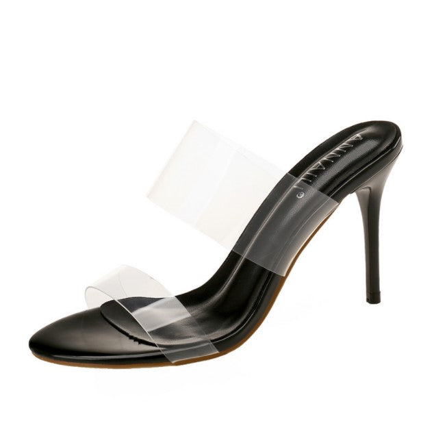 Petite Clear Strap High Heeled Sandals SS378