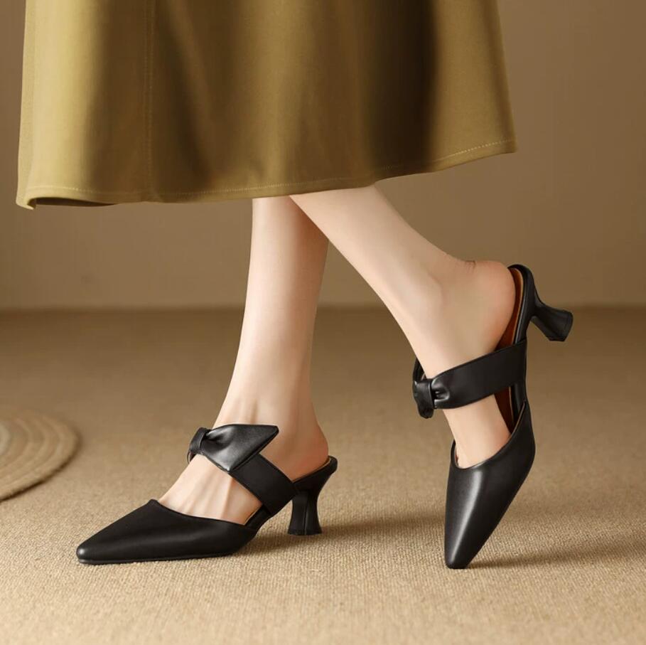 Petite Feet Pointy Slip On Heeled Shoes ANLE21