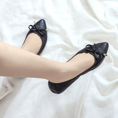 Petite Feet Women's Flats With Bow Tie DS165