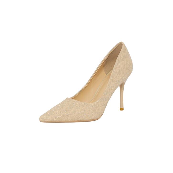 Petite Glitter High Heel Pump Shoes DS138