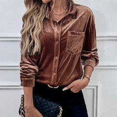 Petite Long Sleeved Shirts For Women PCD56