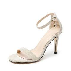Petite One Strap Open Toe Heeled Sandals ES20