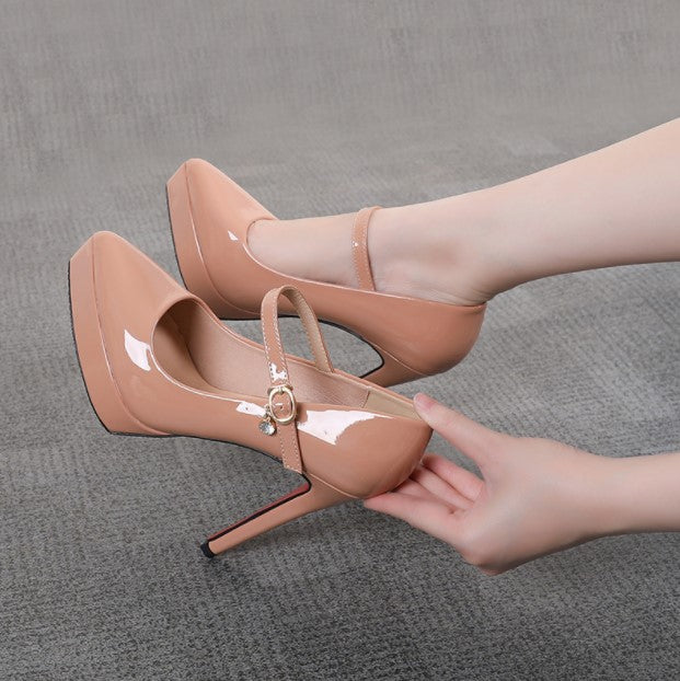 Petite Platform Maryjane Pump Shoes GS66