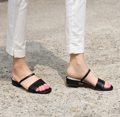 Petite Feet Slip On Block Heel Sandals SS381