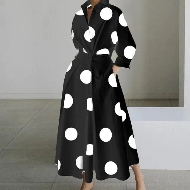 Long dress with long sleeves