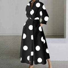 Long dress with long sleeves