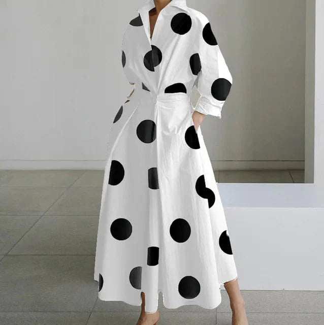 Long dress with long sleeves