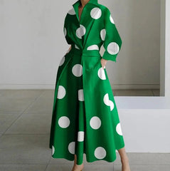 Long dress with long sleeves
