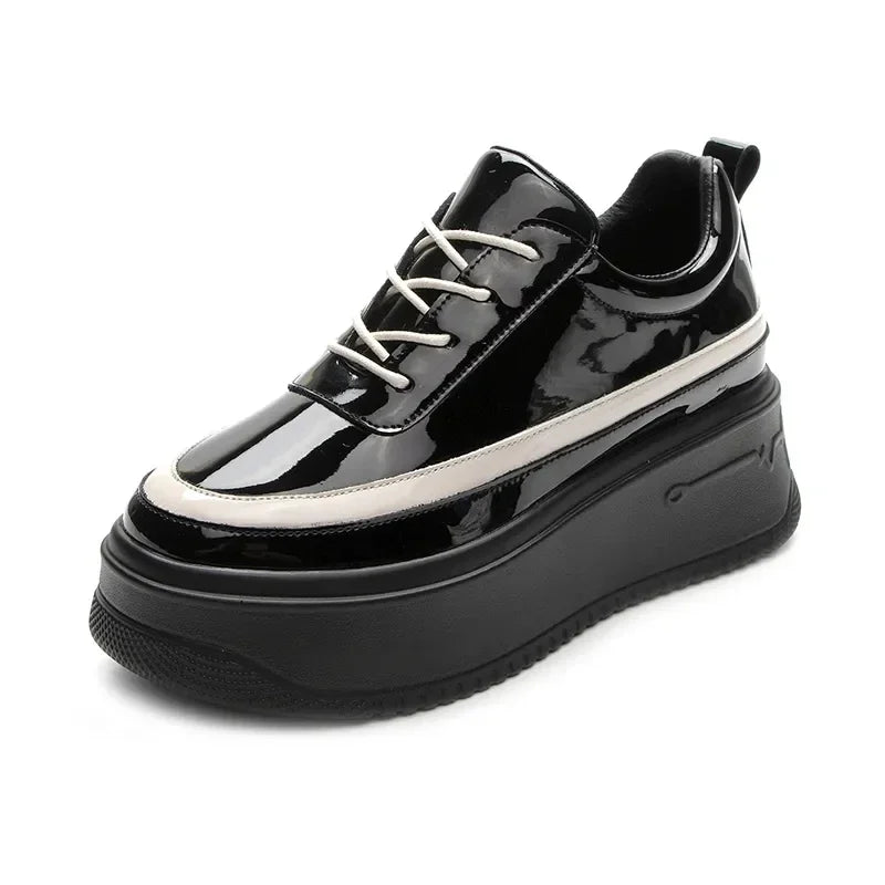 Casual Sneakers Women Trends  Chunky Platform Sports Shoes Ladies High Heels Chic Elegant Shoe Flats Thick Bottom