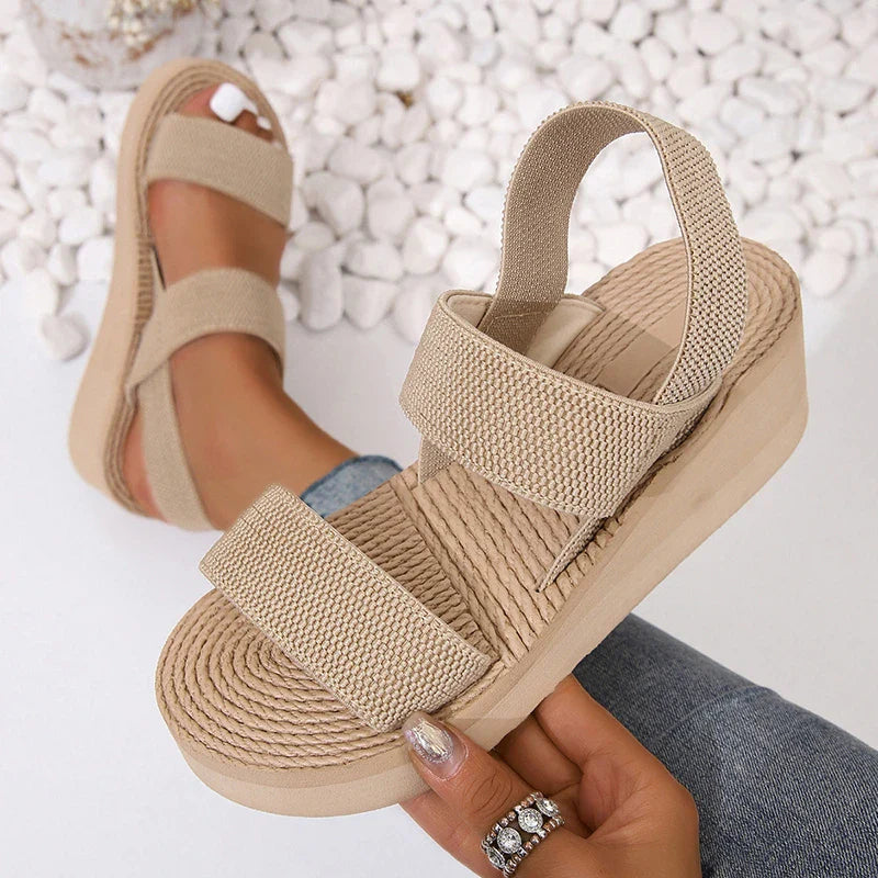 2024 New Hot Fashion Summer Women's Wedge Heel Sandals Lightweight and Comfortable Platform Woman Slippers Simple Ladies Shoes