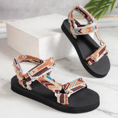 Summer Women's Flat Sandals Fashion Open Toe Platform Beach Shoes for Women Outdoor Plus Size Women's Causal Slippers Sandalias