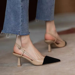 Summer 2024 New High Heels Arrival Fashion Buckle Pointed Heel Sandals Women Comfort Simplicity Stilettos Sandalias De Mujer Hot
