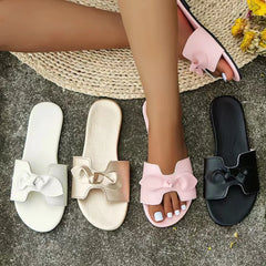 Hot Fashion 2024 Summer New Plus-size All-matching Flip-flops Flat Wedge Flower Sandals for Women Zapatos De Mujer  Women Shoes