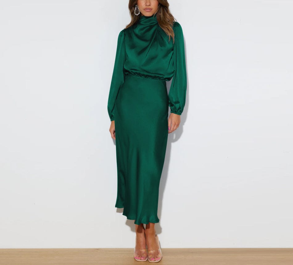 Fiona - Long Satin Dress