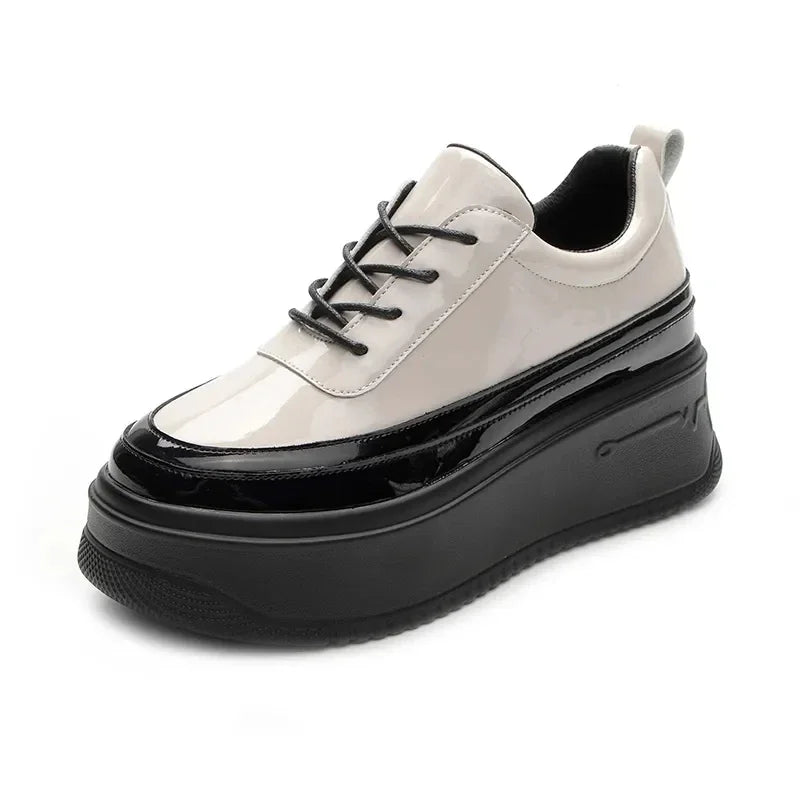Casual Sneakers Women Trends  Chunky Platform Sports Shoes Ladies High Heels Chic Elegant Shoe Flats Thick Bottom