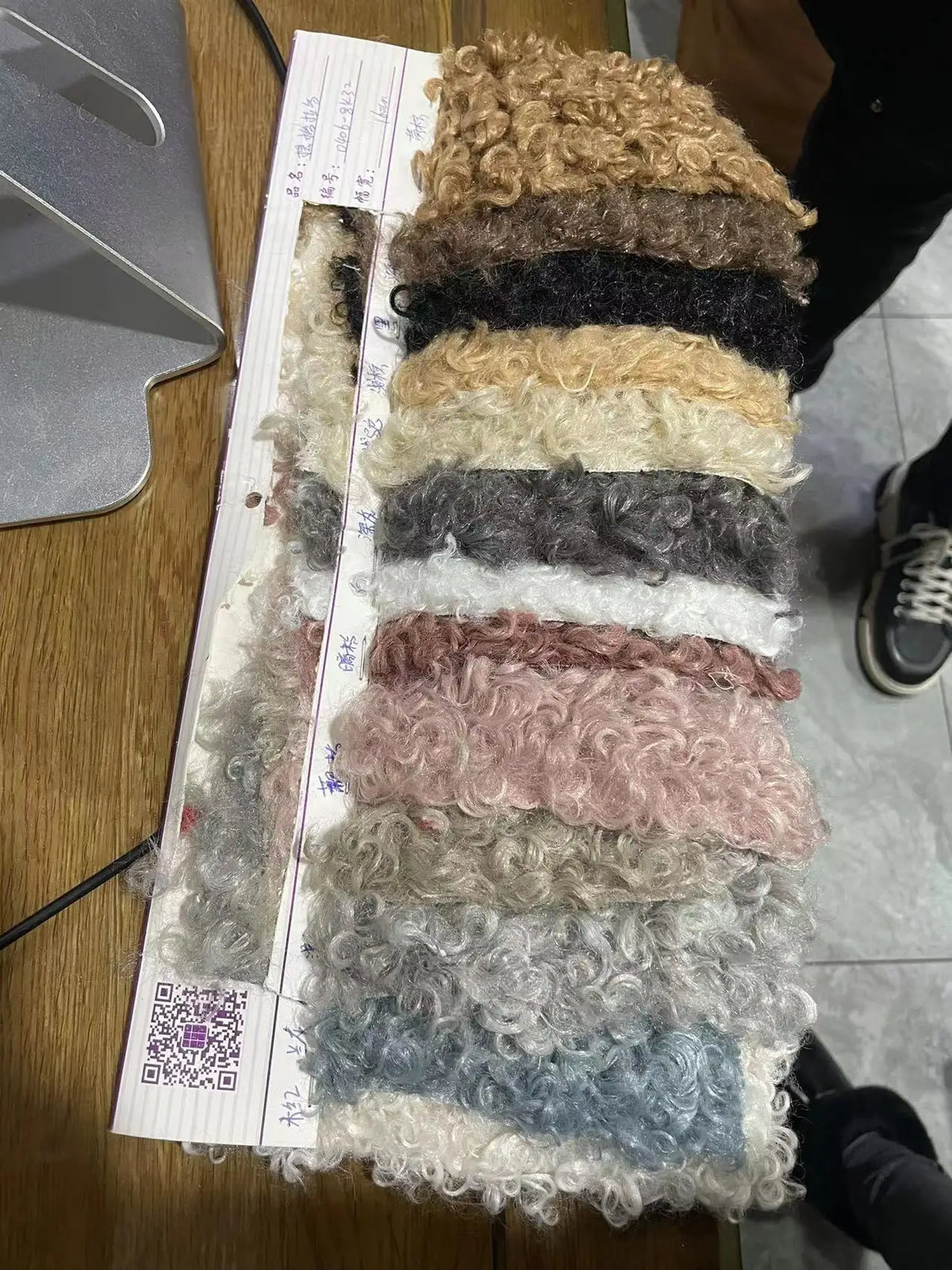 Curly Hair Upper Platform Knee High Boots Block Heels Sweet Plush Round Toe Winter Customized Color Shoes Women Casual Footwear