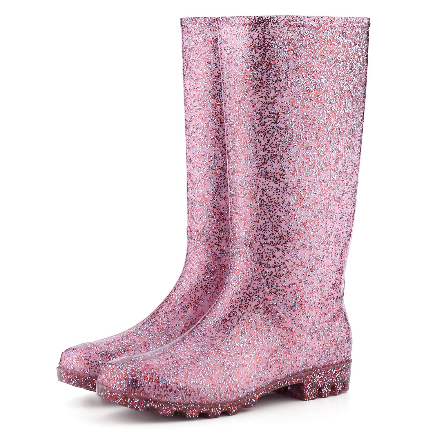 Women's Glitter Waterproof Rain Boots