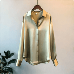 Satin shirt for women