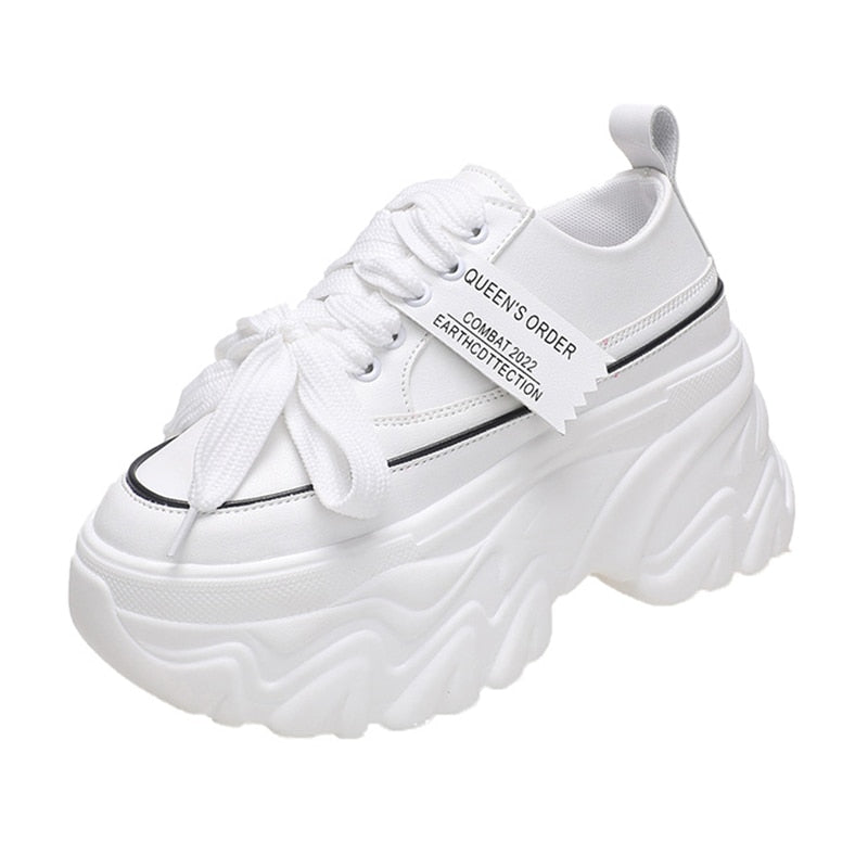 Chunky Platform Sneakers for Women High Heels Thick Bottom Vulcanize Shoes Woman Spring Autumn Increase Casual Shoes