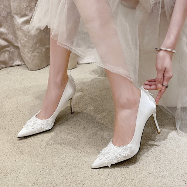 Petite Feet Small Size Wedding Bridesmaid Heels Shoes AS178
