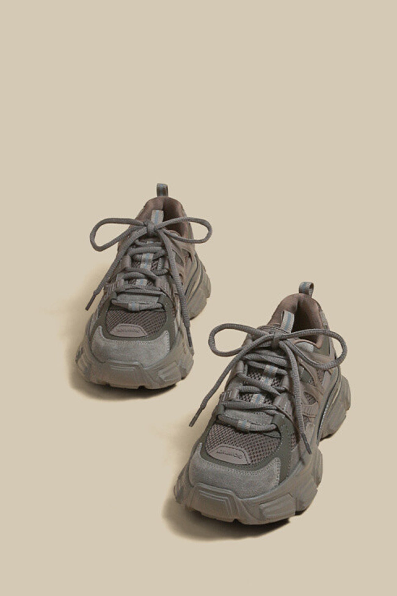 New Fashion Spring Outfit Solid Color Casual Chunky Sneakers