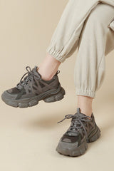 New Fashion Spring Outfit Solid Color Casual Chunky Sneakers