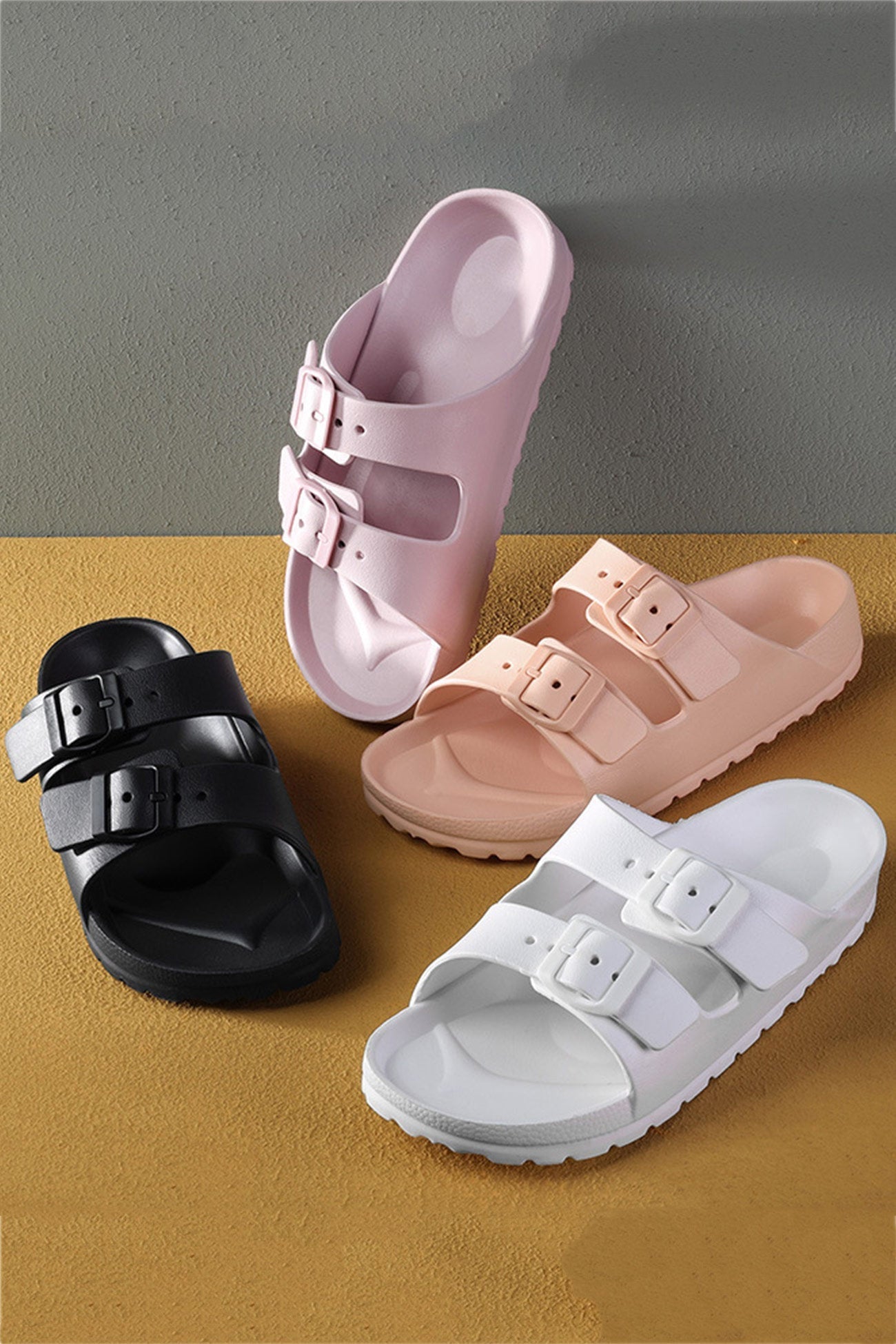 New Fashion Spring Outfit Solid Buckle EVA Sandals