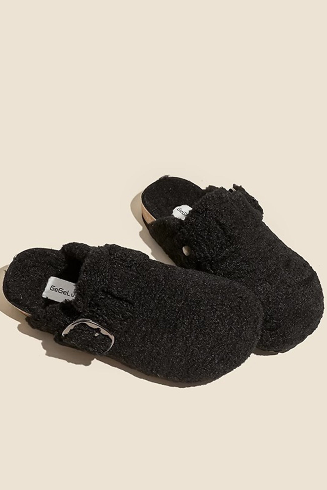 New Fashion Spring Outfit Solid Plush Slip-on Flats