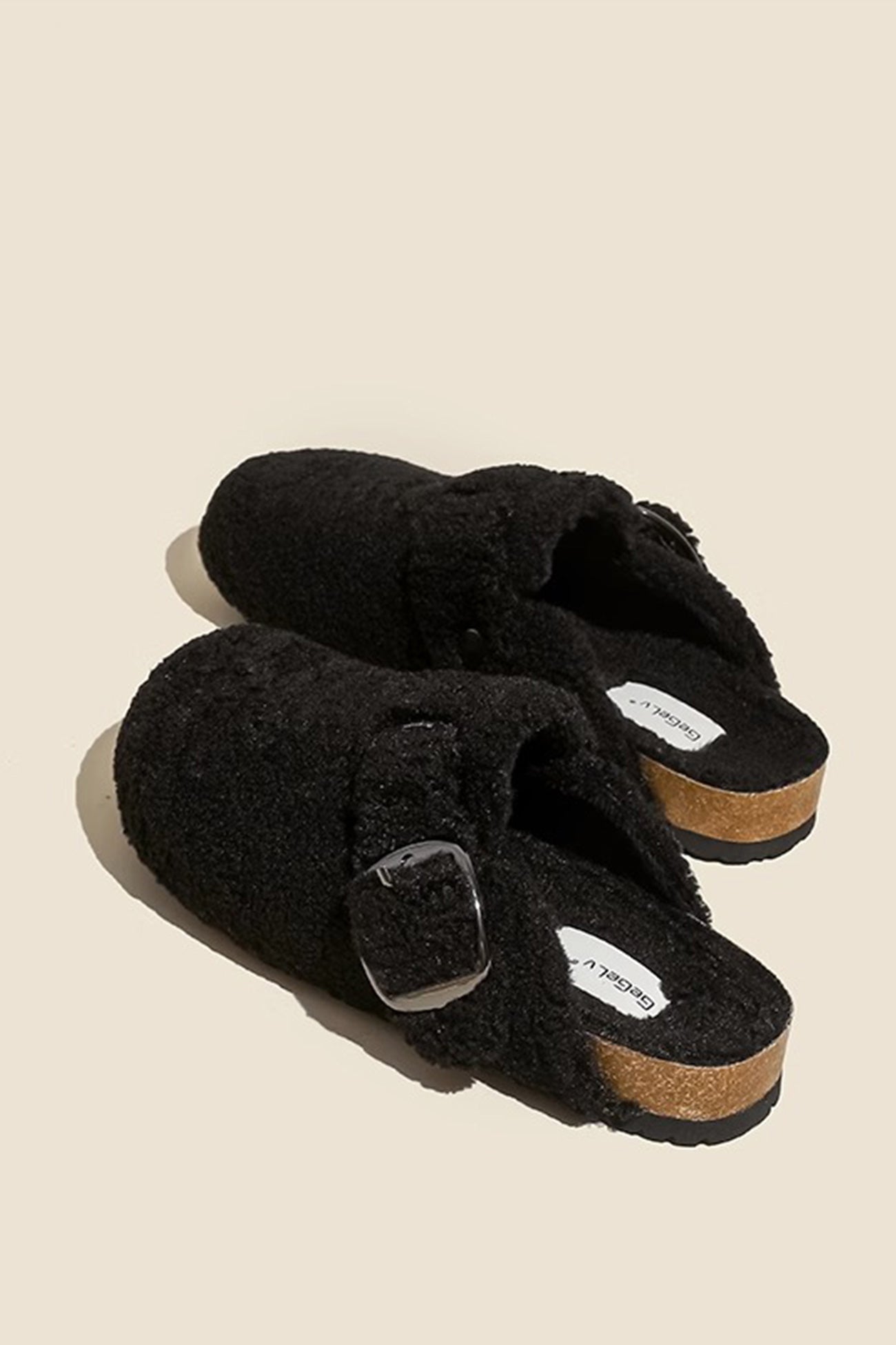 New Fashion Spring Outfit Solid Plush Slip-on Flats