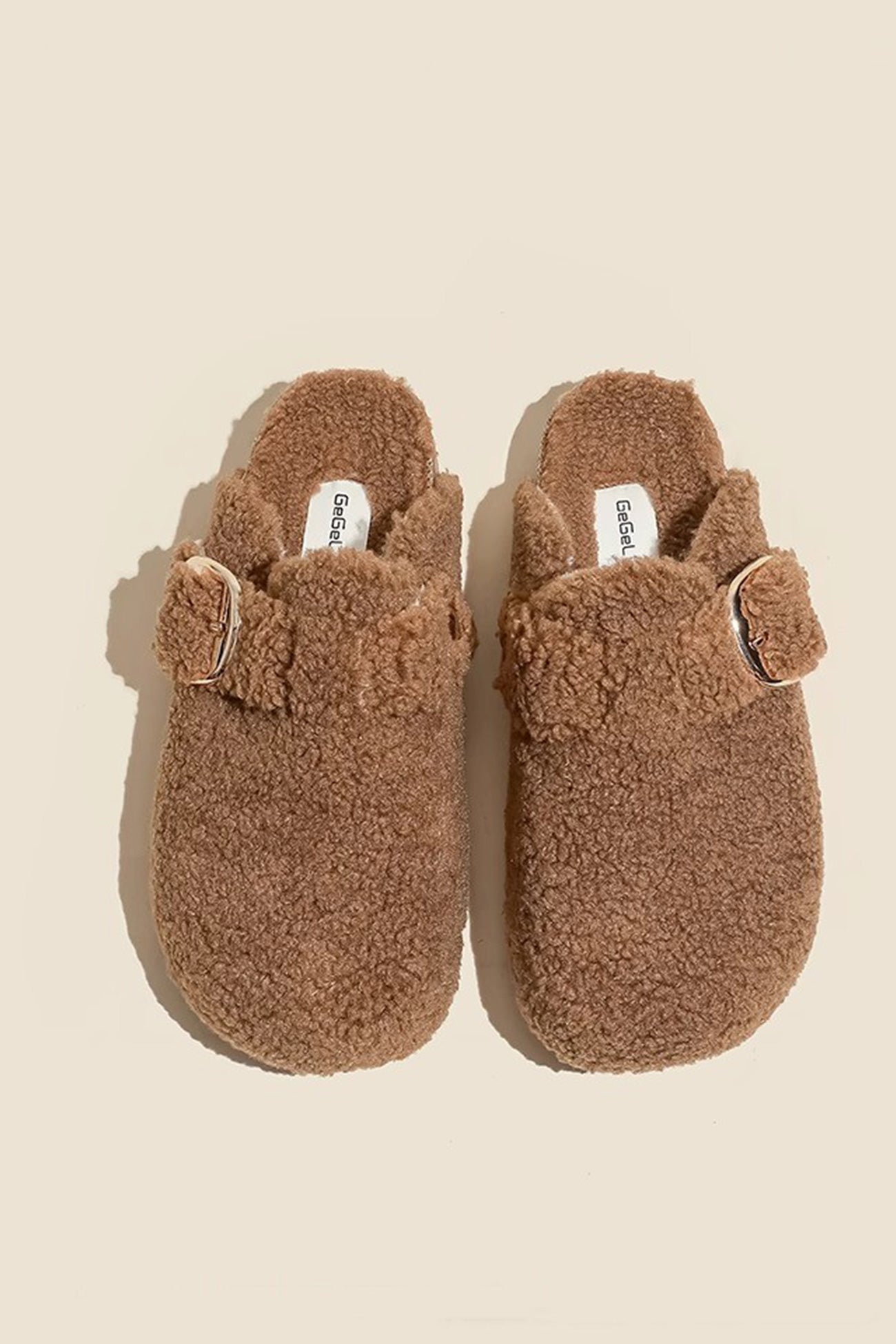 New Fashion Spring Outfit Solid Plush Slip-on Flats