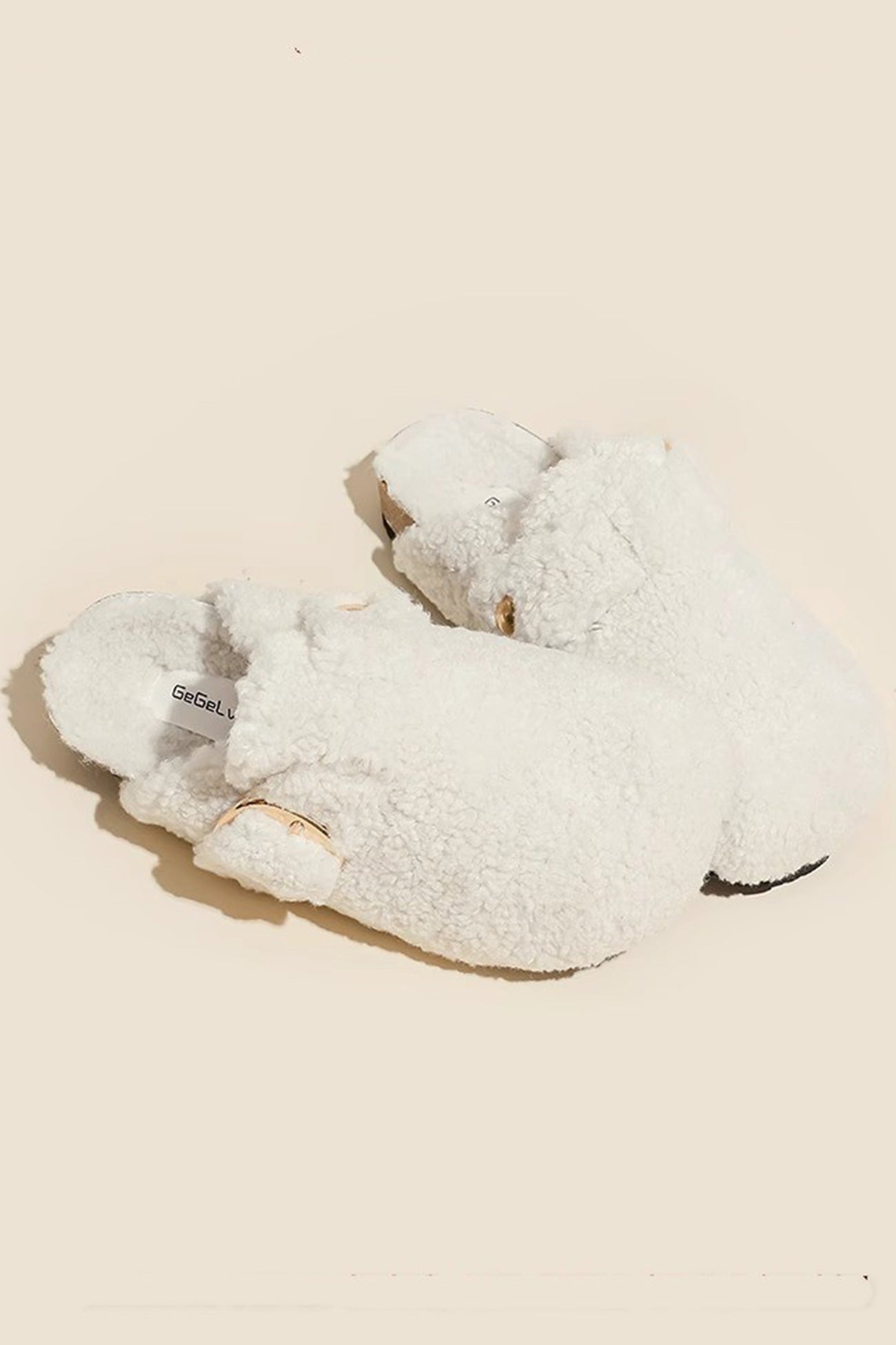 New Fashion Spring Outfit Solid Plush Slip-on Flats