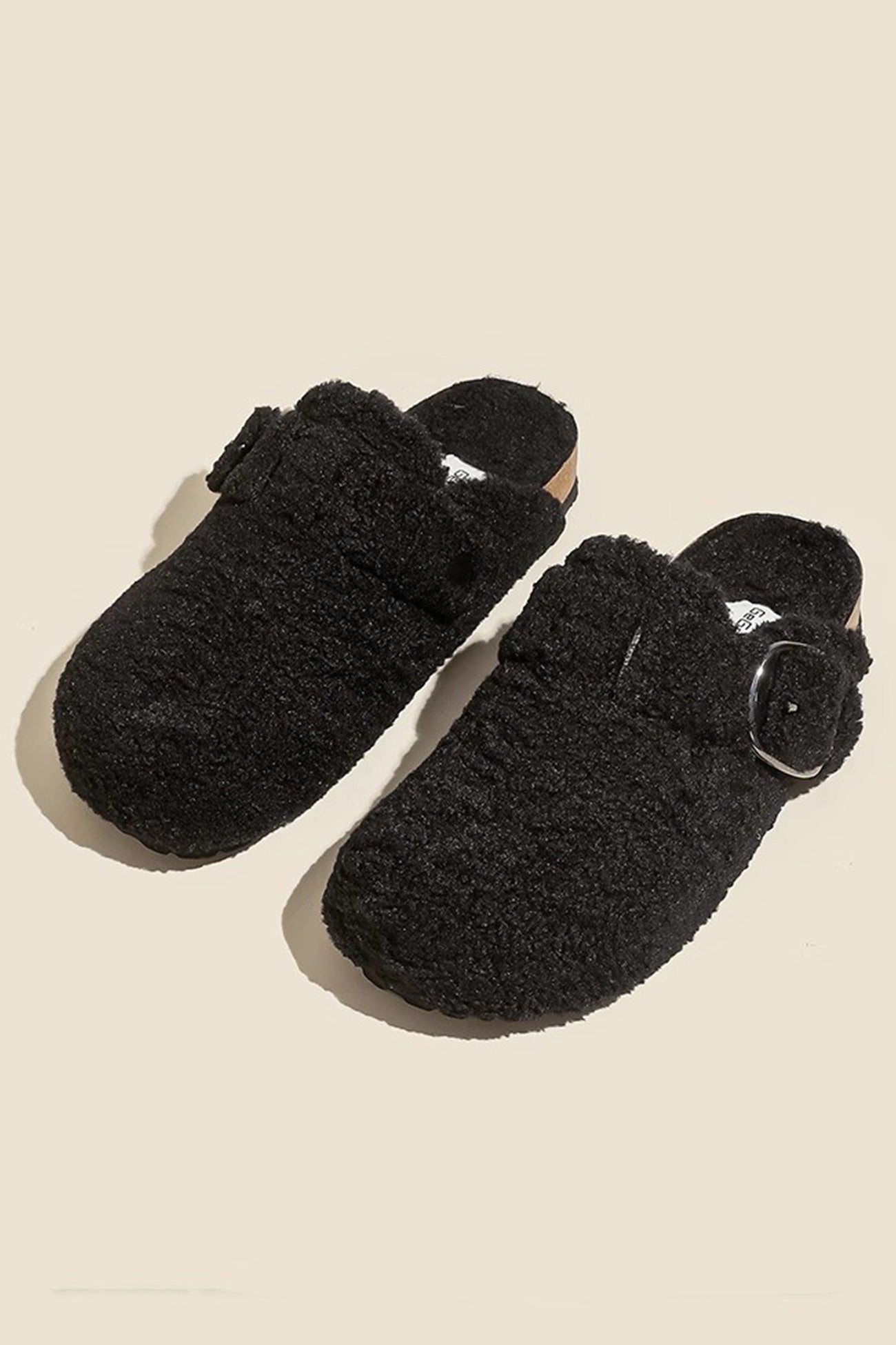 New Fashion Spring Outfit Solid Plush Slip-on Flats