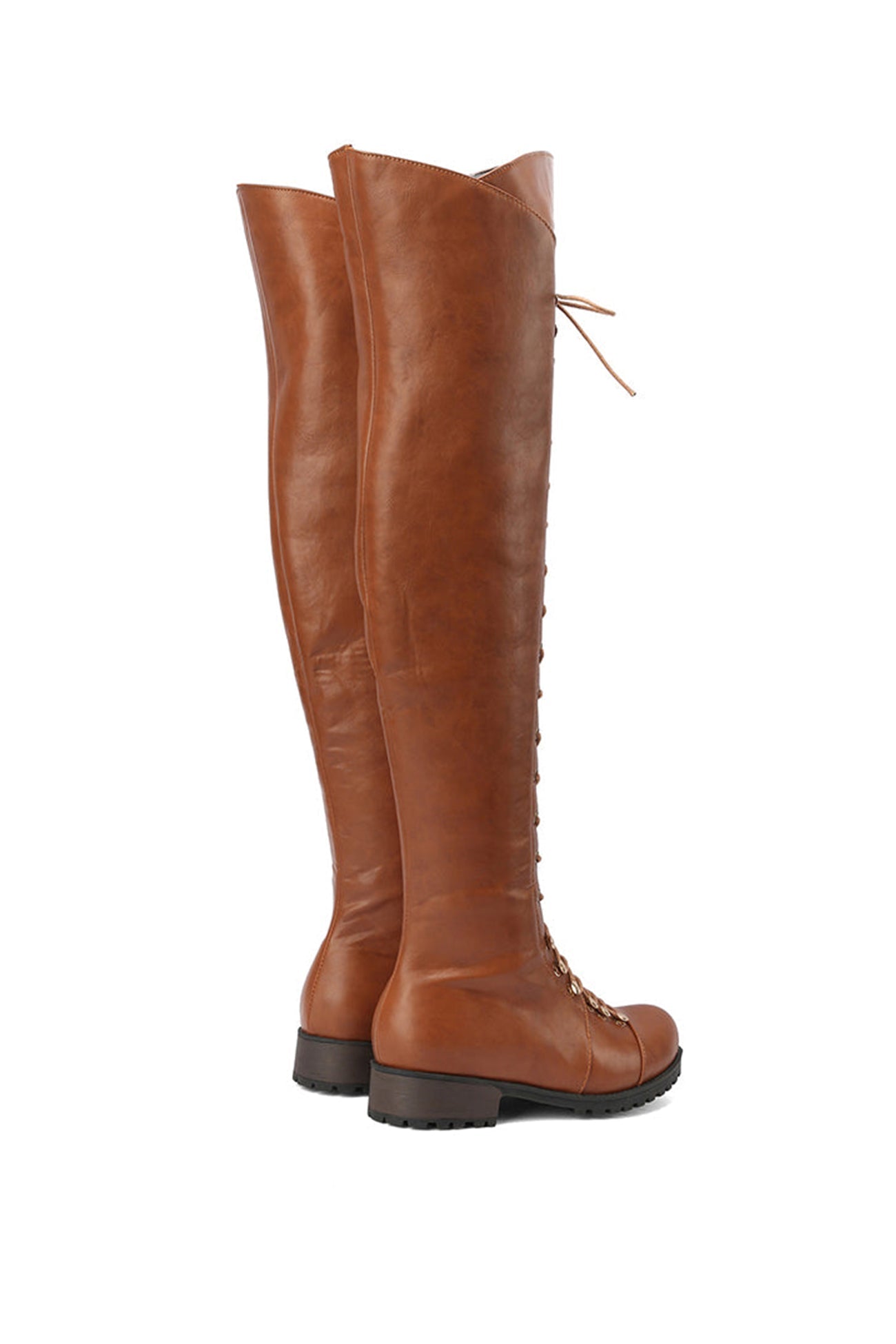 New Fashion Spring Outfit Strappy Leather Over The Knee Boots