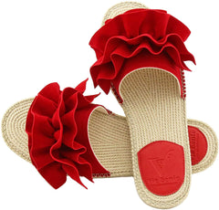 Espadrille Red Indoor Outdoor Sandal