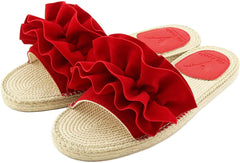 Espadrille Red Indoor Outdoor Sandal