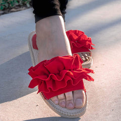 Espadrille Red Indoor Outdoor Sandal